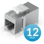 Ubiquiti Cat6A Keystone Coupler, 12-Pack (UACC-Keystone-Coupler-C6A)