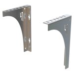 StalFlex WB-VU-2U-R wspornik Rack 19" 10" 2U ścienny, uniwersalny, ocynkowany