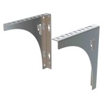 StalFlex WB-VU-3U-R wspornik Rack 19" 10" 3U ścienny, uniwersalny, ocynkowany