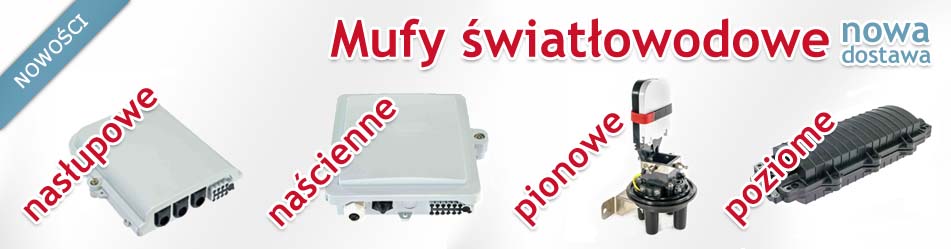 mufy światłowodowe - nasłupowe, naścienne, pionowe, poziome :: Wisp.pl